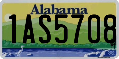 AL license plate 1AS5708