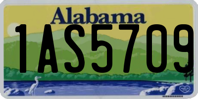 AL license plate 1AS5709