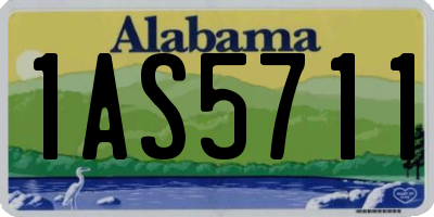 AL license plate 1AS5711