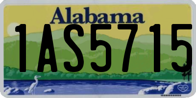 AL license plate 1AS5715