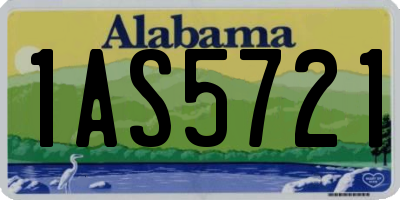 AL license plate 1AS5721