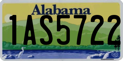 AL license plate 1AS5722