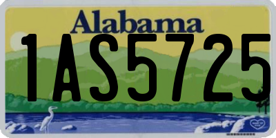 AL license plate 1AS5725