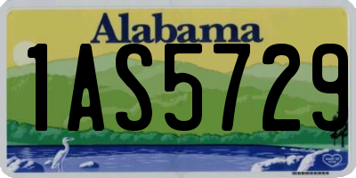 AL license plate 1AS5729