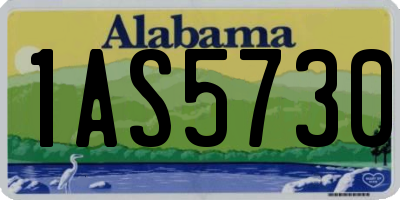 AL license plate 1AS5730