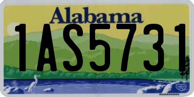 AL license plate 1AS5731