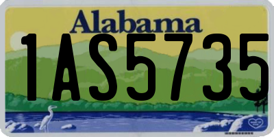 AL license plate 1AS5735