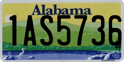 AL license plate 1AS5736