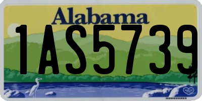 AL license plate 1AS5739