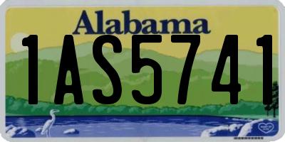 AL license plate 1AS5741