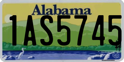 AL license plate 1AS5745
