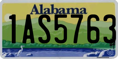 AL license plate 1AS5763