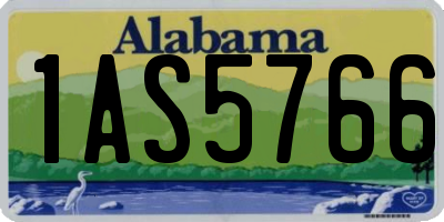 AL license plate 1AS5766