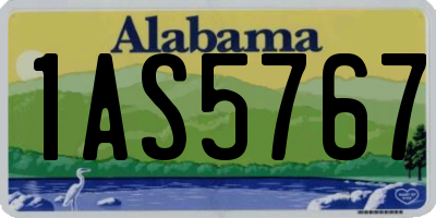 AL license plate 1AS5767