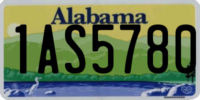 AL license plate 1AS5780