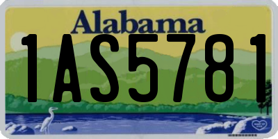 AL license plate 1AS5781