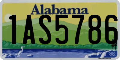 AL license plate 1AS5786