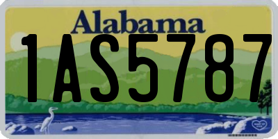 AL license plate 1AS5787
