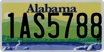 AL license plate 1AS5788