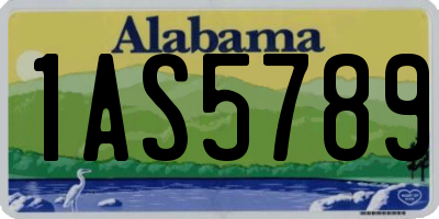 AL license plate 1AS5789