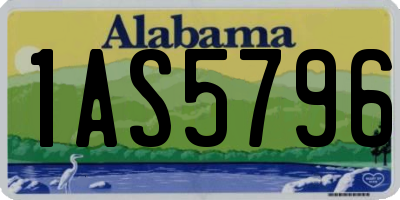 AL license plate 1AS5796