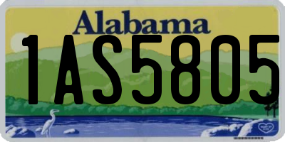 AL license plate 1AS5805