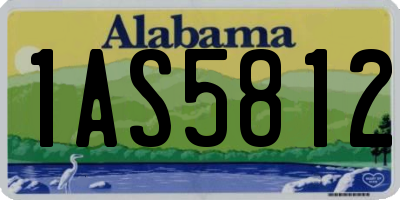 AL license plate 1AS5812