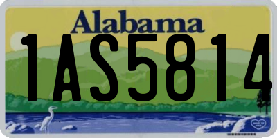 AL license plate 1AS5814