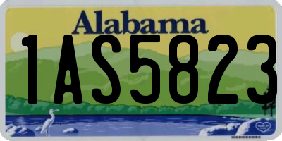 AL license plate 1AS5823