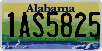 AL license plate 1AS5825
