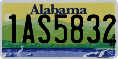 AL license plate 1AS5832