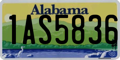 AL license plate 1AS5836