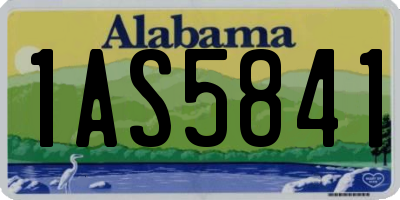 AL license plate 1AS5841