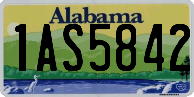 AL license plate 1AS5842