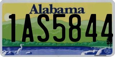 AL license plate 1AS5844