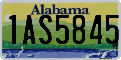 AL license plate 1AS5845