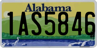 AL license plate 1AS5846
