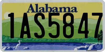 AL license plate 1AS5847