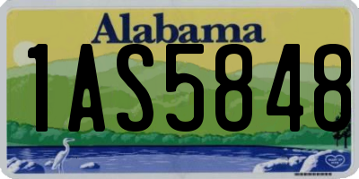 AL license plate 1AS5848