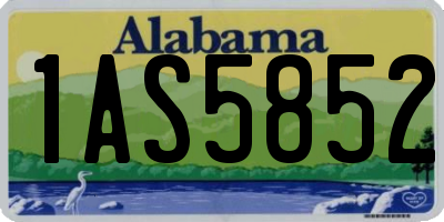 AL license plate 1AS5852