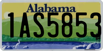 AL license plate 1AS5853