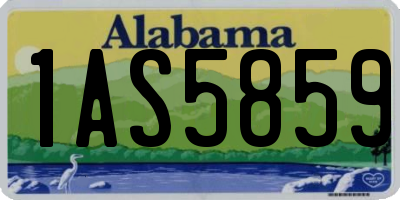 AL license plate 1AS5859