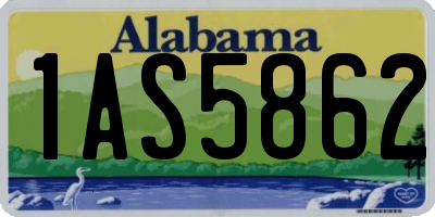 AL license plate 1AS5862