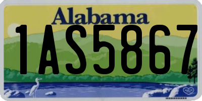 AL license plate 1AS5867