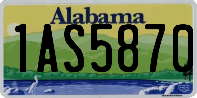 AL license plate 1AS5870