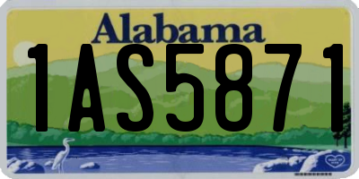 AL license plate 1AS5871