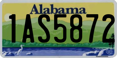 AL license plate 1AS5872