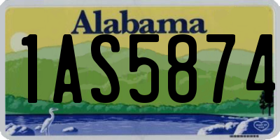 AL license plate 1AS5874