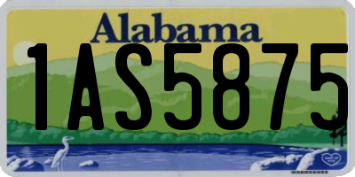 AL license plate 1AS5875