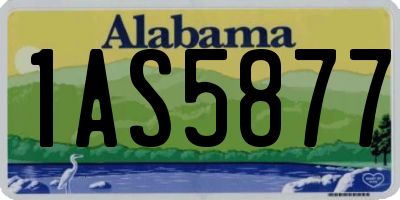 AL license plate 1AS5877